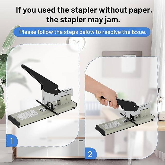 Heavy Duty Stapler,30-210 Sheet Capacity Office Stapler,Effortless Desk Stapler with 4000 Heavy Duty Staples,Professional Staple Remover Included