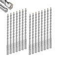 GEINXURN 15 PCS 5/16" x 8" Double Thread Rotary Hammer Drill Bits, Masonry Drill Bits Tool Set Carbide Tipped, Drilling in Brick, Stone and Concrete, Cement Walls