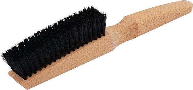 Redecker Boar-Bristle Clothes Brush with Oiled Beechwood Handle, Natural Lint Remover and Garment Care Brush, 10 inches, Made in Germany