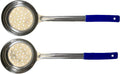 8 oz Slotted Stainless Steel Portion Control Ladle Spoon | Commercial-Grade Spoodle for Portioning & Draining - Pasta, Veggies & Buffet Service. Color-Coded by Size. Dishwasher Safe.