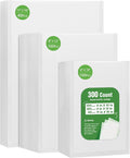 Syntus 300 Pcs Vacuum Sealer Bags for Food, 8x12+11x16+6x10, BPA Free | Precut Bags, 160 Quart + 40 Gallon + 100 Pint, Sous Vide Microwave Freezer Safe, Food Vacuum Storage, For All Vacuum Sealers