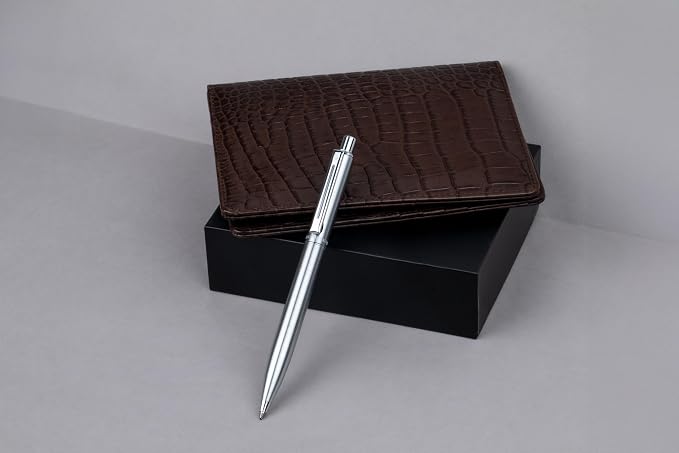 Sheaffer Sentinel Brushed Chrome Ballpoint Pen