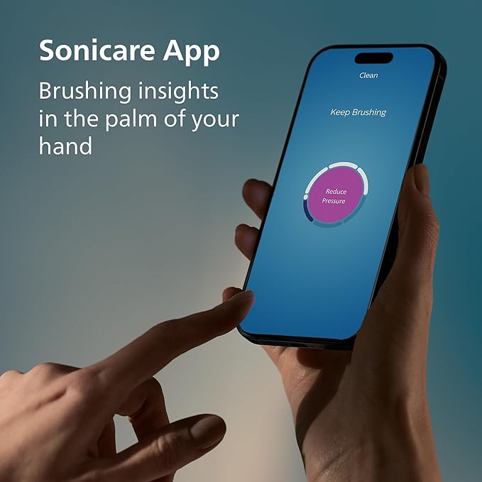 Philips Sonicare DiamondClean 9000 Electric Toothbrush - Sonic Toothbrush with App, Pressure Sensor, 12 Brushing Settings, Replacement Reminder, USB Charging Case, Black & Rose Gold, 2-Pack, HX9912/71