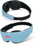 Manta Kids Sleep Mask - Comfy & Cute Blackout Sleeping Mask with Adjustable Eye Cups, Soft & Breathable Machine Washable Kids Eye Mask for Girls, Boys, Toddler Aged 6+ (Arctic Blue)