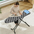 APEXCHASER Ironing Board Full Size, Iron Board with Silicon Rest, Foldable Ironing Boards Standard Size, Heavy Duty Iron Stand Boads, Ironing Table with 7 Height Adjustable Anti-Slip Feet, 13x43 Gray