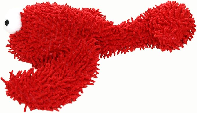 MIGHTY Tuffy Microfiber Medium Ball Lobster Dog Toy | Ultra Durable Plush Toy with Multiple Layers & Reinforced Seams , Washable and Floats , Mighty® Construction