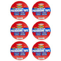 Crystal Clear Packing Tape Refill Rolls for Standard Tape Guns and Tape Dispensers, 6 Rolls of Heavy Duty Shipping and Moving Packaging Tape, 2 Inch x 60 Yards Each (360 Yards Total)