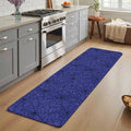 Hallway Runner Rug 31.5"x78.7",Navy Blue Halloween Absorbent Non Slip Indoor Outdoor Carpet,Black Spiders Net Classic Gingham Low Profile Runner Rugs for Corridor Kitchen Laundry Room Mudroom Entryway