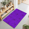 Entryway Area Rug 2'x3', Purple Halloween Washable Small Area Rugs for Kitchen Bathroom Bedroom Office Laundry, Black Spiders Net Classic Gingham Non Slip Door Mat Indoor Entrance Floor Throw Carpet