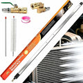 40" Upgraded Radiator Cleaning Wand Set | 25° Fan Nozzles,Water&Air Dual-Use,4500 PSI Pressure,Stainless Steel Washer Tool for Car,Truck and Other Vehicles
