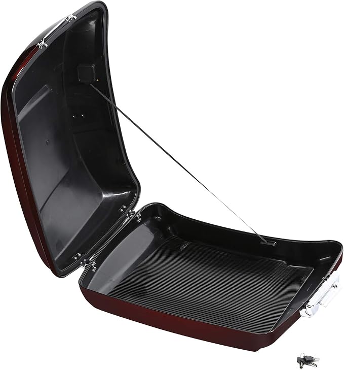 Twisted Cherry 5.5" Razor Trunk W/Latch Key Fit For Harley Touring 2014-2025 CVO Road King Road Glide Street Glide Electra Glide Ultra Limited Pack