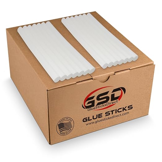 Economy® Full Size Hot Melt Glue Sticks for Glue Gun - Bulk 10in Clear - Great for Art, Craft & Repairs - 7/16" X 10" (Approx 225 Sticks, 12.5lbs Pack) - Made in USA