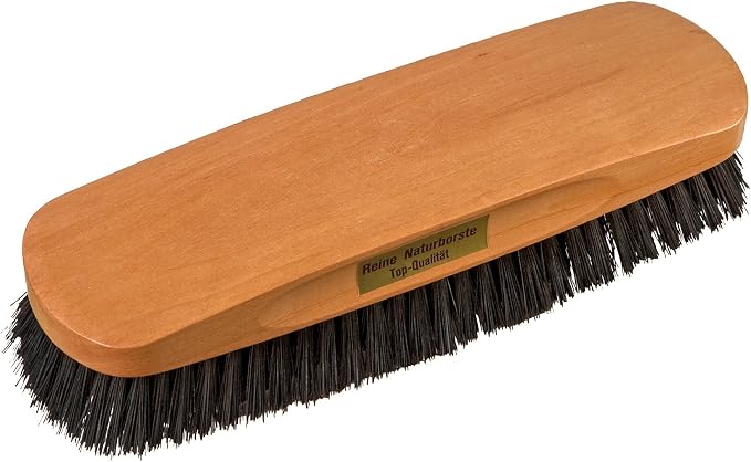 Redecker Natural Pig Bristle Clothes Brush with Pearwood Handle, 6-7/8-Inches