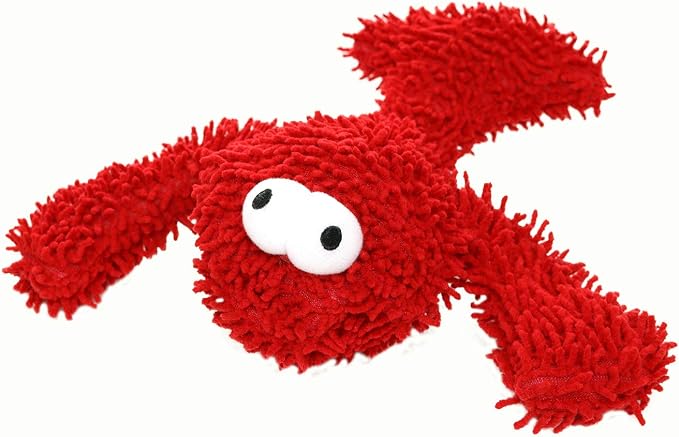 MIGHTY® 2 Pack Microfiber Medium Lobster Dog Toys | Ultra Durable Plush Toy with Multiple Layers & Reinforced Seams , Washable and Floats , Mighty® Construction