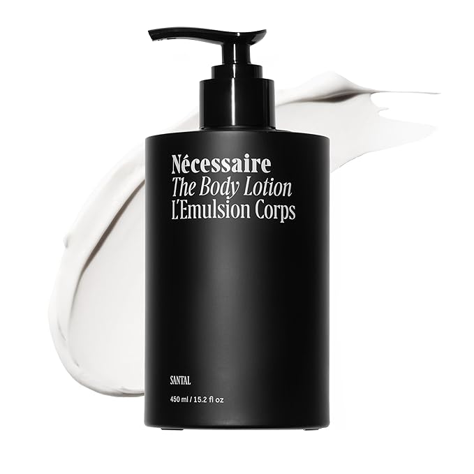 Nécessaire The Body Lotion – Santal - Multi-Peptide - Firming Body Lotion for Women + Men. 2.5% Niacinamide. Non-Comedogenic Moisturizer for Sensitive Skin. Dermatologist-Tested – 450ml/15.2 fl oz