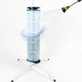 Pool Cartridge Filter Cleaning Stand with Installation Tool Kit & Hands-Free Design for Easy Removal & Reinstall – Fits 3", 4", 6" Filters