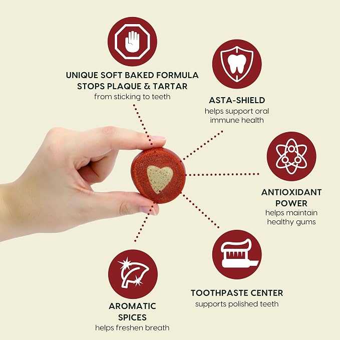ARK NATURALS Soft Shield Protection+ Brushless Toothpaste, Dog Dental Chews for Large Breeds, Stops Plaque & Tartar, Freshens Breath (Pack of 6)
