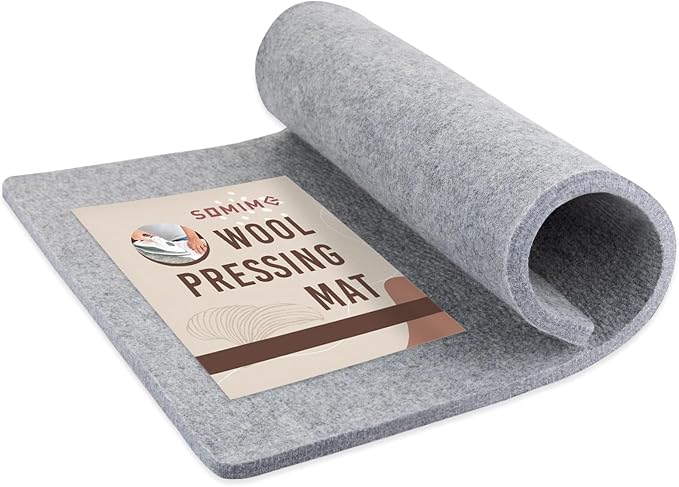 24x36 Wool Pressing Mat, 100% New Zealand Wool Ironing Mat | Felted Wool Ironing Board for Sewing, Quilting, DIY Crafts, and Embroidery