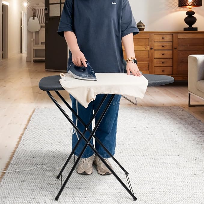 Duwee 13"×35" Ironing Board Small with Heat Resistant Cover Thicken Padding | Folding Compact Ironing Board,Light Weight,Easy to Storage