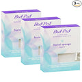 Buf-Puf Facial Sponge, Dermatologist Developed, Removes Deep Down Dirt & Makeup That Causes Breakouts and Blackheads, Reusable, Exfoliating, White, 3 Count