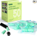 50 Pairs Foam Ear Plugs for Sleeping Individually Wrapped 32dB - Ear Plug Noise Reduction Safety Soft Earplugs for Construction Shooting Industrial Work Use