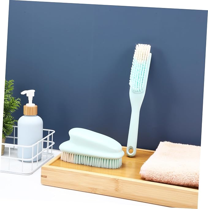GALPADA Long Handle Laundry Brush Shoe Scrub Brush Multi-Purpose Cleaning Tool for Stains Dirt Removal Durable Plastic with Soft Bristles for Clothes Footwear