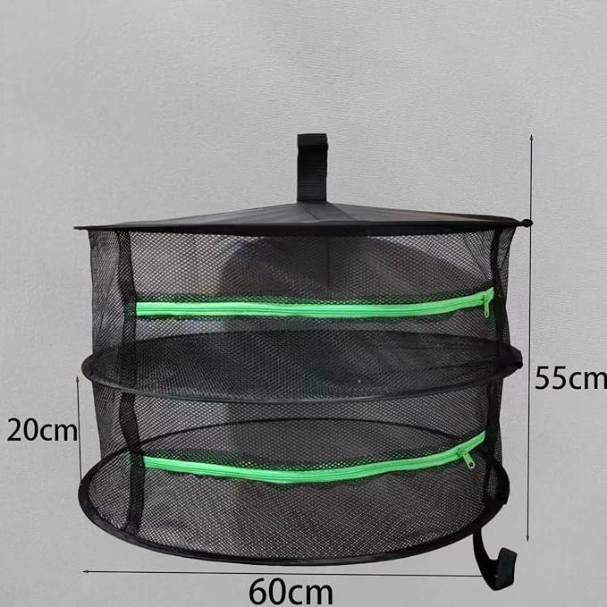 Simple to Open Drying Fabric Bag for Better Ventilation When Storing Foods or Drying Wet Laundry Outdoor Net