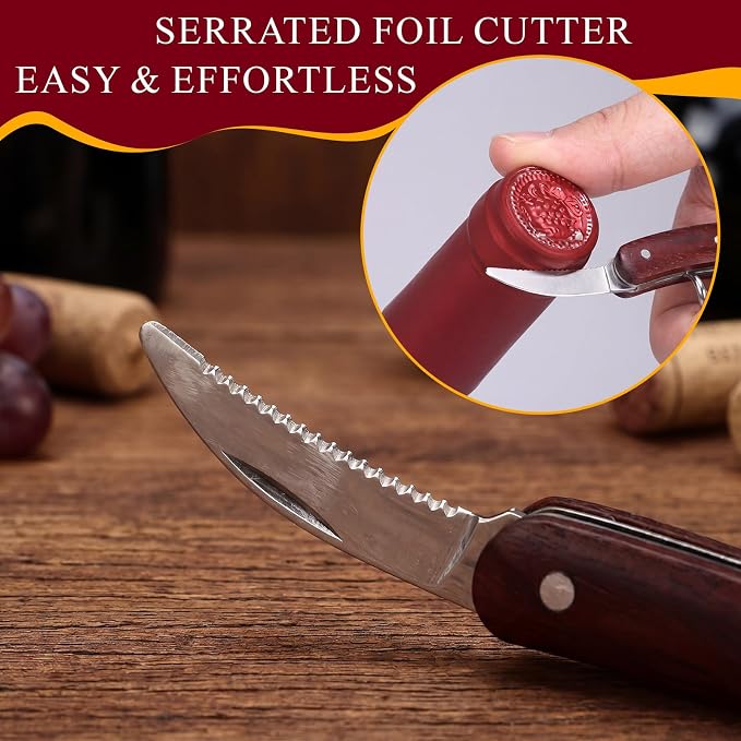 Hushee 12 Set Wine Opener Bulk Wine Key with Leather Pouch Professional Waiter Corkscrew Bottle Opener with Foil Cutter Stainless Steel Commercial Openers Set for Server Bar Restaurant Bartenders