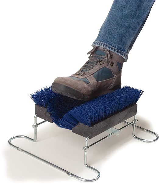 SPARTA 4042414 Spectrum Plastic Shoe Brush, Boot Brush, Shoe Polish Brush With Non-Absorbent For Cleaning, 16.5 X 14.75 X 7 Inches, Blue