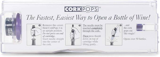 Cork Pops Red 6.5 Inch Original Wine Bottle Opener