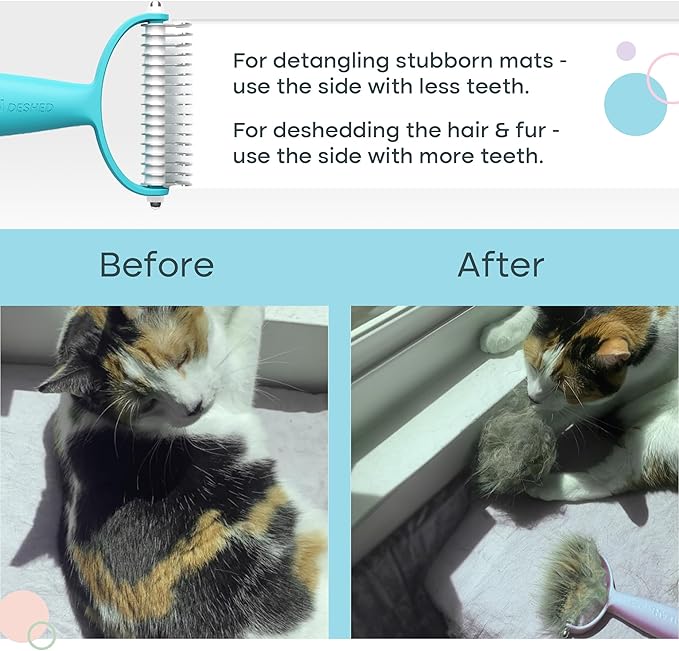Uproot Clean Hairmageddon Survival Kit & Deshedder Set: 3 Uproot Clean Pet Hair Remover Sizes & Convenient Cat & Dog Brush for Shedding - Easy Grooming & Whole-House Fur Removal