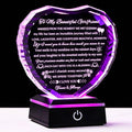 Arikyrist Gifts for Girlfriend with Colorful Base Girlfriend Anniversary Birthday Gifts from Boyfriend Crystal Heart Keepsake to My Girlfriend Romantic I Love You Gifts on Valentine Christmas