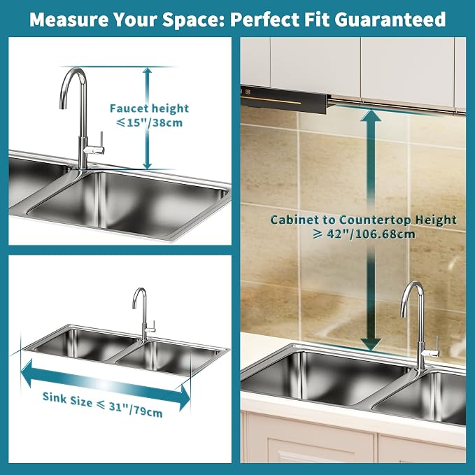 HOWDIA Stainless Steel 2-Tier Over The Sink Dish Drying Rack with Utensil Holder, Large, for Kitchen Counter | Stainless Steel, Cutlery Holder & Chopping Board Rack, for Kitchen Counter