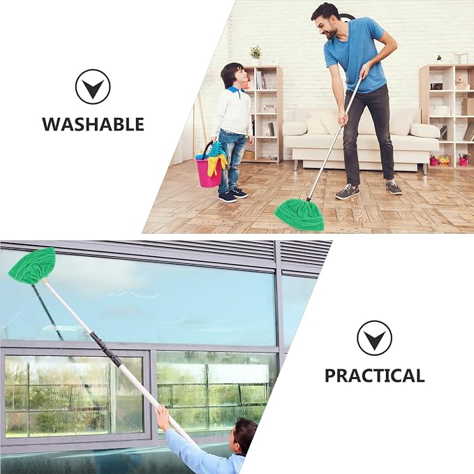 SOLUSTRE Mop Head 3 Pieces Broom Sweeping Cloth Broom Replacement Cloth Home Cleaning Tool Cover Mop Sweeper Pad