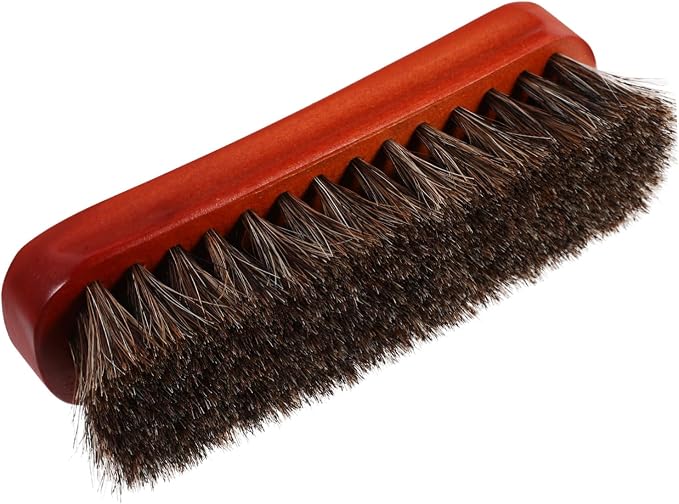 2pcs Wooden Horse Hair Shoe Cleaning Brush Portable Small Scrubber for Polishing for Sneakers Boots and Hats Practical Design for Easy Use and Efficient Grime Removal