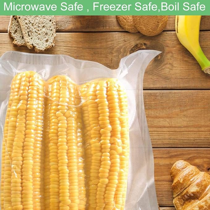 O2frepak 4Pack (Total 200Feet) 11x50 Rolls Vacuum Sealer Bags Rolls with BPA Free,Heavy Duty Vacuum Sealer Storage Bags Rolls,Cut to Size Roll,Great for Sous Vide