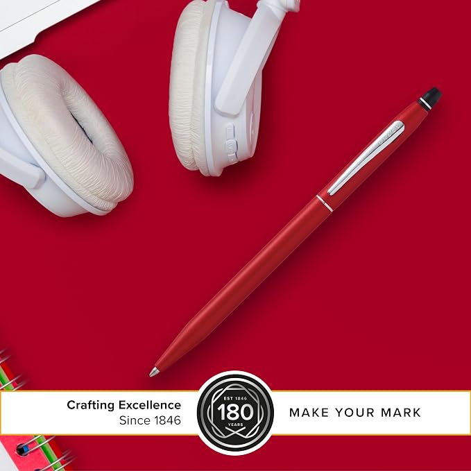 Cross Click Crimson Lacquer Ballpoint Pen in Gift Box (AT0622-119)