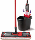 Vileda Ultramax Care Complete Set, Floor Mop with Handle, Bucket with PowerPress, for Sensitive Floors, 100% Recycled Microfibre, Quick-Drying Floor
