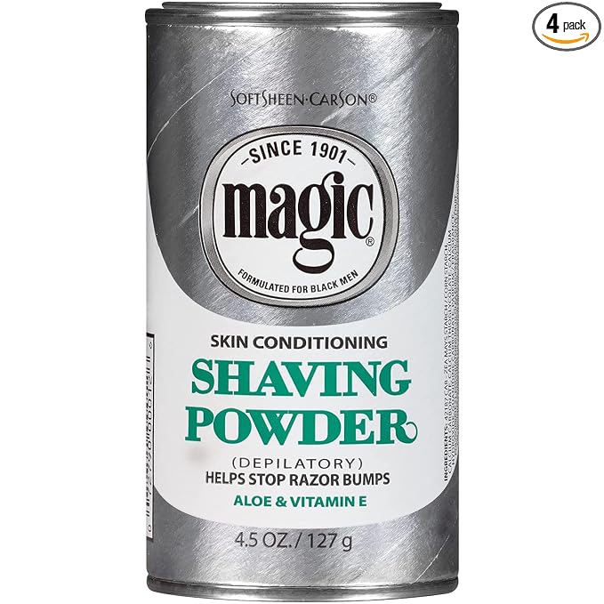 Magic Skin Conditioning Shaving Powder 4.5 oz (Pack of 4)