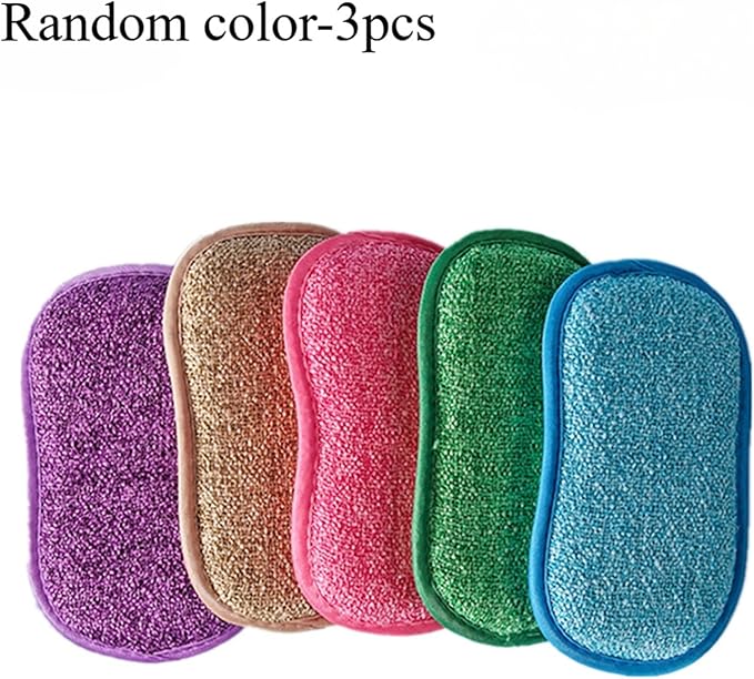 Compatible for 3/5/10PCS Reusable Washable Sponges Magic Sponge Eraser Kitchen Cleaning Product Gadgets Tools Accessories(D08-3PCs Random)
