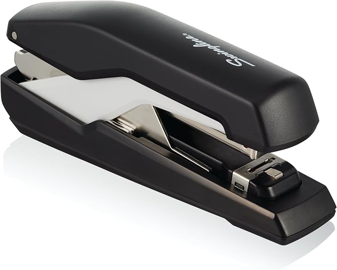 Swingline Stapler, Omnipress 30 Stapler, "Press Anywhere for Easier Use", 30 Sheet Capacity, Black/Gray (5000585A)