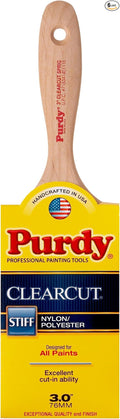 Purdy 144380130 Clearcut Flat Trim Sprig Brush, 3-Inch, 6-Pack