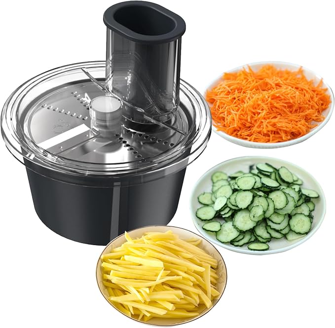 Vegetable Cutter Peeler Slicer Attachments Home Kitchen Accessories for Thermomix TM5 & TM6 Food Processor (Thick Cut and Filaments)