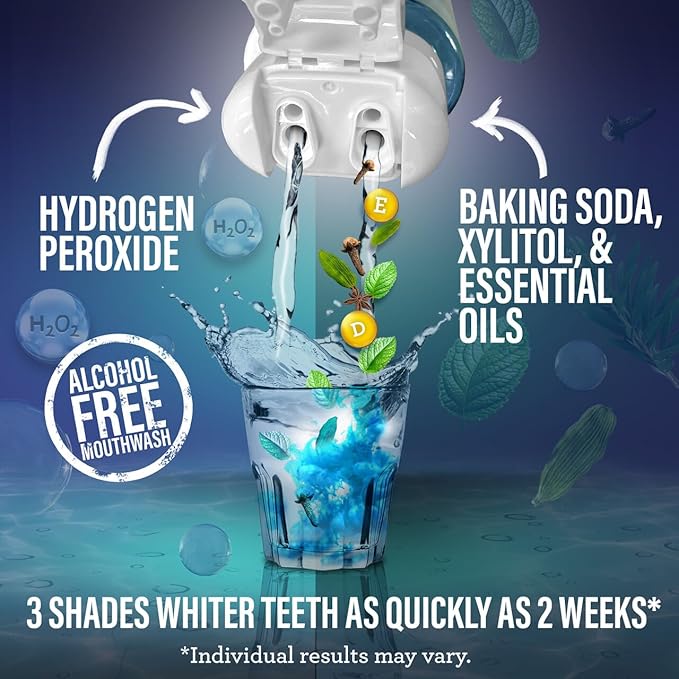 GuruNanda Shine Bright Stay Fresh – Dual Barrel Whitening & Breath Harmonizer Mouthwash & Neem Toothpaste for Long-Lasting Fresh Breath & Teeth Whitening