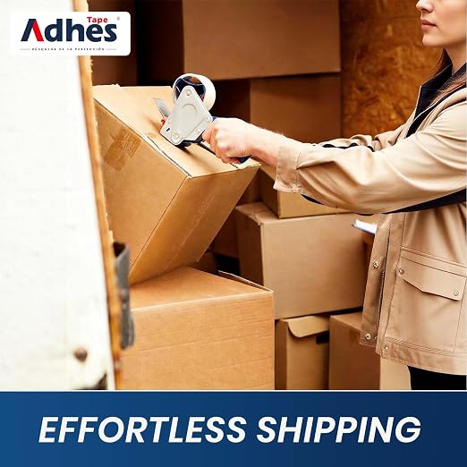 ADHES Packaging Tape 2.7MIL Heavy Duty Packing Tape Mailing Tape,3 Rolls, 3" x 165 ft (55 Yards) Clear Shipping Tape, Ultra-Strong & Durable for Packaging, Moving, Mailing, and Sealing
