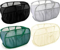 Collapsible Laundry Baskets, Upgrade Pop Up Laundry Hamper with Convenient Bags, Foldable Laundry Basket Mesh Light Weight, Easy to Carry Clothes Hampers for Laundry, Dorm, Toys, Travel 4 Pack