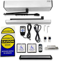 Automatic ADA Swing Door Opener Operator 120B with 2PCS Stainless Steel Wired Handicap Push Switch+1PCS Fail Security 550LBS Electric Lock+1PCS Wired Motion Safety Sensor