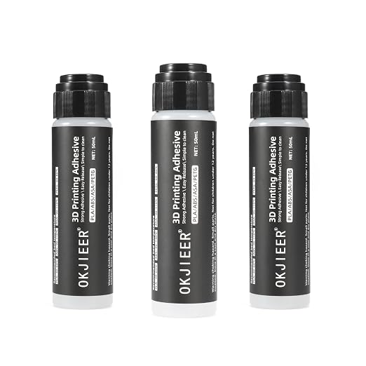 Adhesive Glue for Adventurer 5M Series 3D Printing Build Plate, Compatible with Flashforge 3D Printer PLA/PETG/ABS/ASA Filament, 50ml (3-Pack)