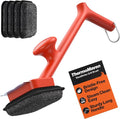 ThermoMaven BBQ Grill Brush Bristle Free - 17" Safe Steam Grill Cleaner Brush with Scraper and 5 Brush Heads for Porcelain/Gas/Charcoal Grill Outdoor Grill Barbecue Cleaner