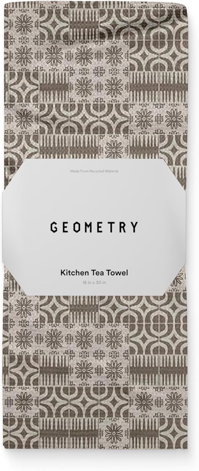 GEOMETRY Spring Kitchen Towels - Quick Dry Microfiber Cloth Spring & Summer Dish Towels for Kitchen Drying - Premium Quick Dry Towel - Sandy, 18" x 30" - 1-Pack